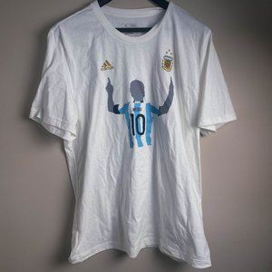 Authentic Adidas Messi Argentina T-Shirt Men's - Size XL